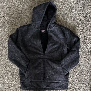 The Children's Place Charcoal Heather Sherpa Hoodie